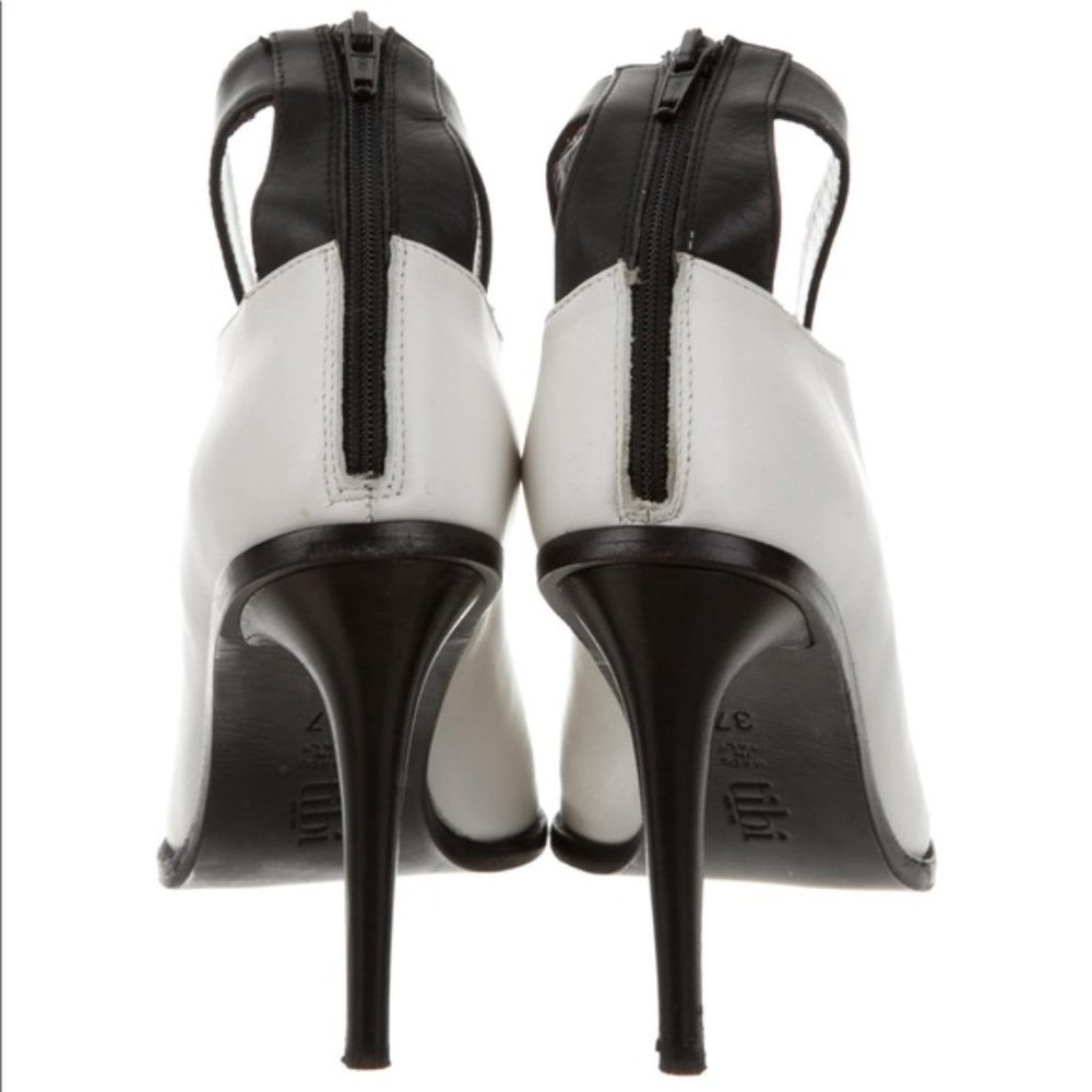 TIBI NEW YORK "ABBIE"   Peep Toe  Booties Stiletto - Picture 3 of 6